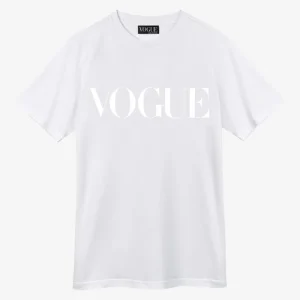 VOGUE T-Shirt White Tonal Logo