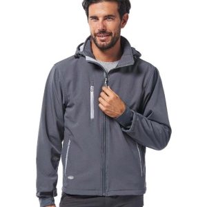 Giubbino soft-shell grigio