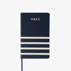 VOGUE Notebook Striped Navy