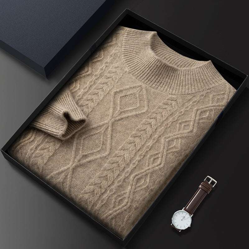 Maglione Girocollo con Trecce in Cashmere - Old Money® - immagine 2