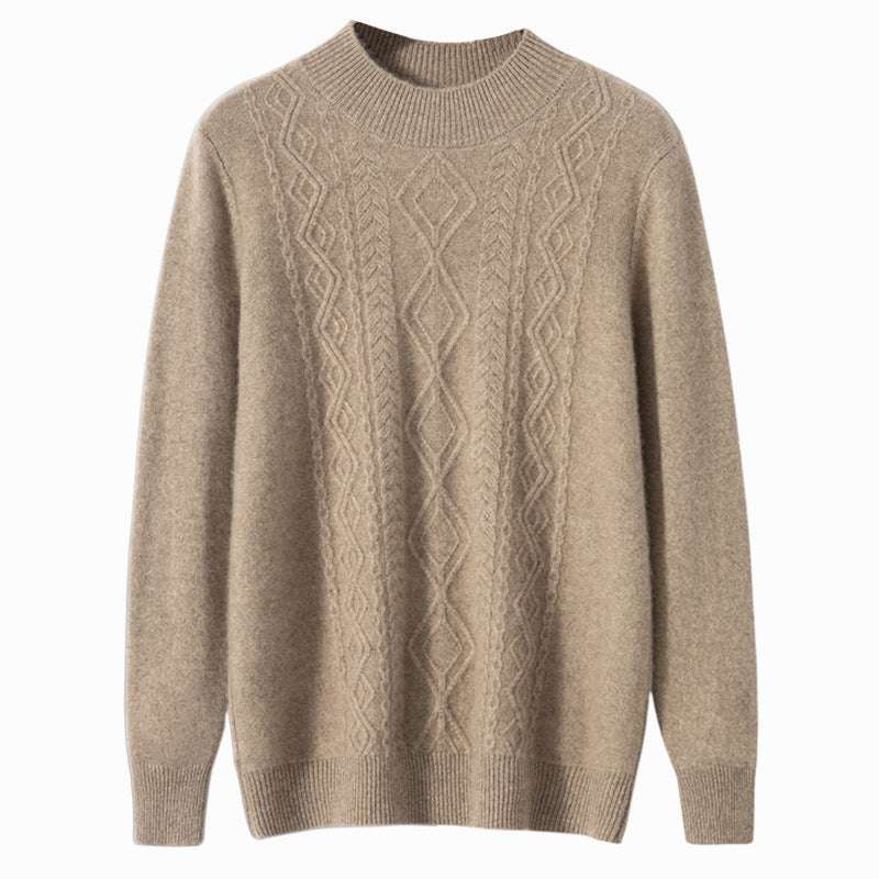 Maglione Girocollo con Trecce in Cashmere - Old Money® - immagine 6