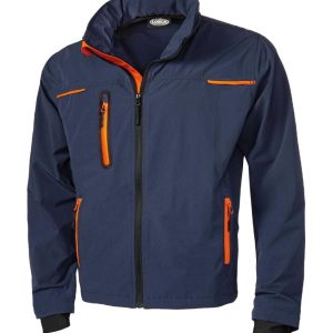 Giubbino stretch blu / arancio