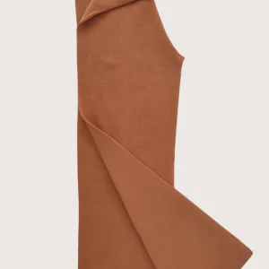 Pantalone in lana da donna a palazzo con elastico in vita