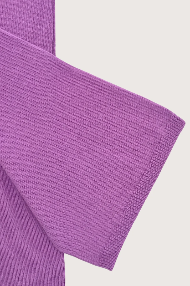 Pantalone in lana da donna elegante colore viola - immagine 4