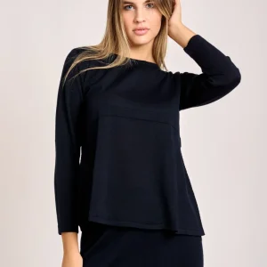 Girocollo Stondato Blu