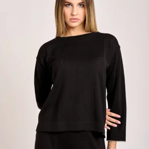 Girocollo Trafori Nero