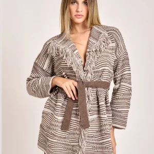 Cardigan con Cintura Moka