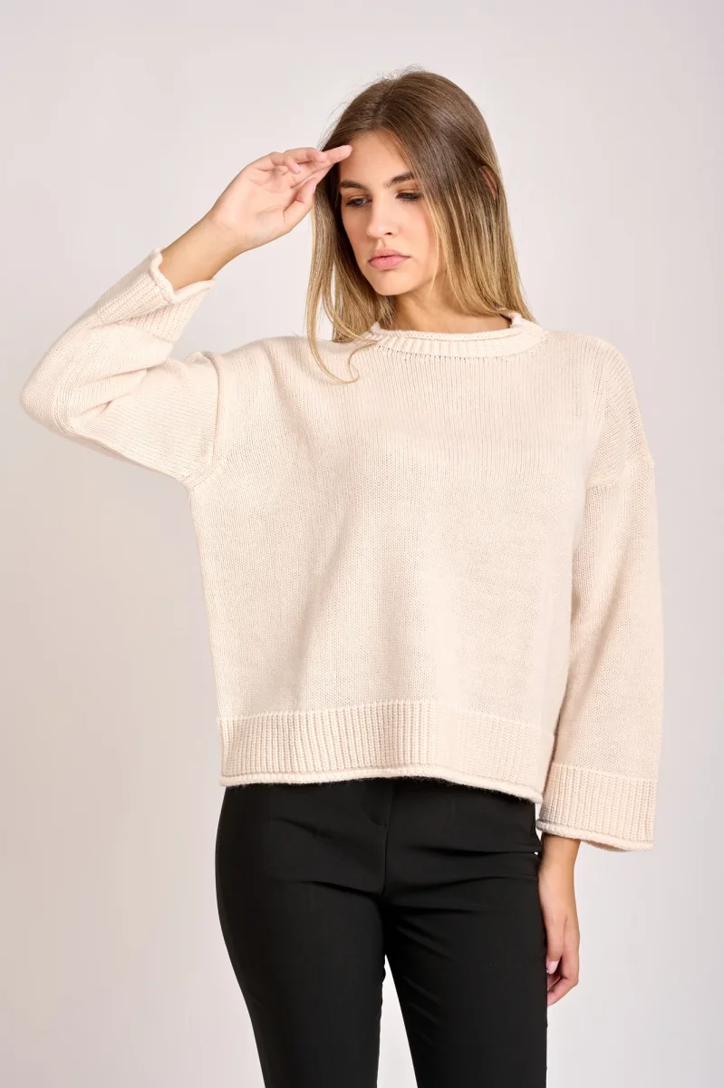 Girocollo Over Crema - immagine 2