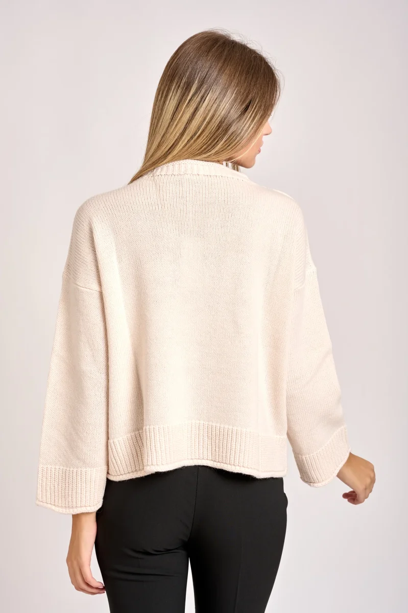 Girocollo Over Crema - immagine 3