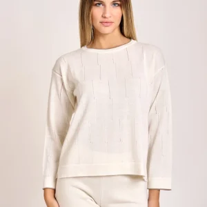 Girocollo Trafori Latte