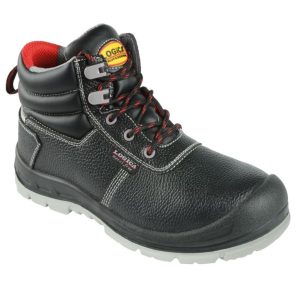 Scarpa alta pelle nera S3