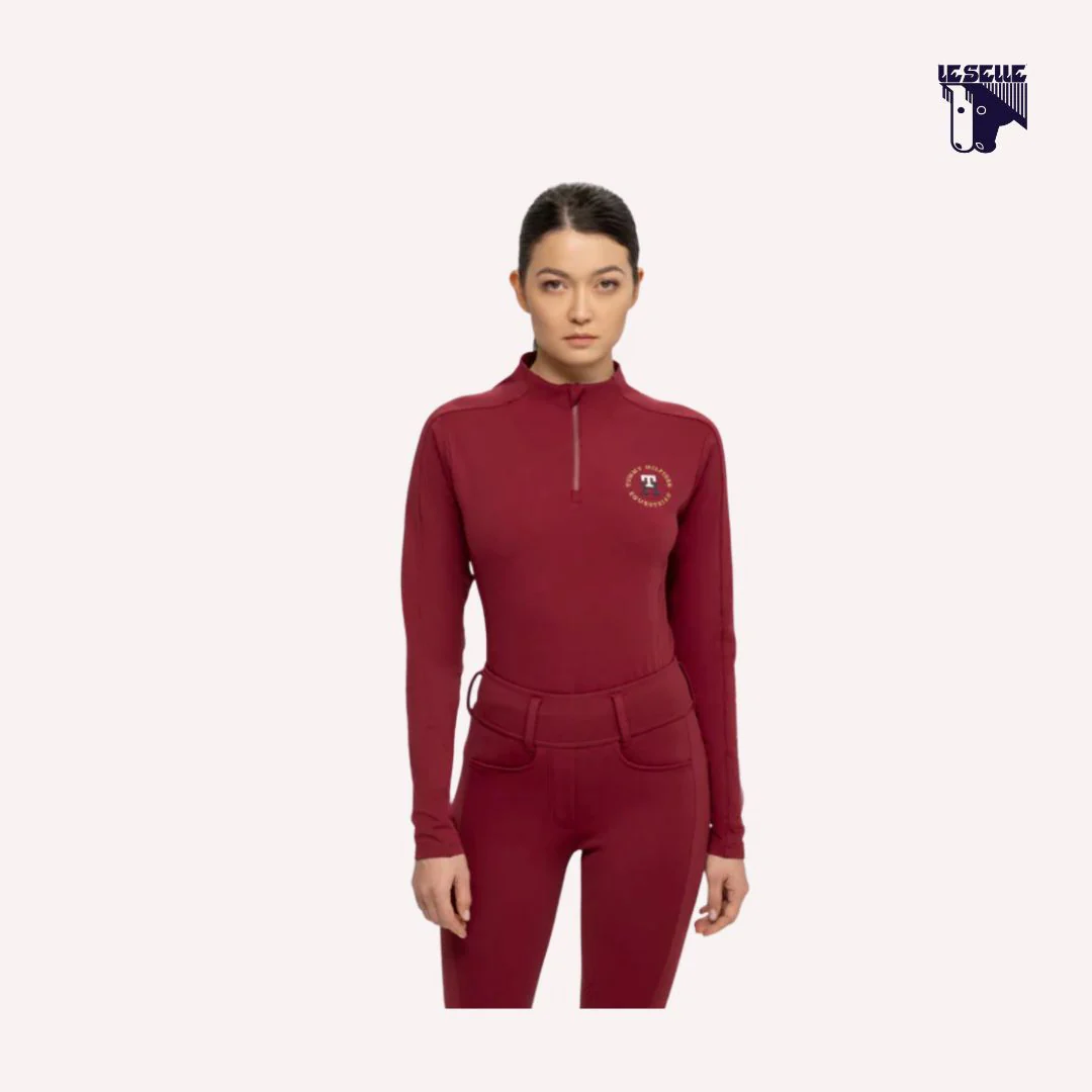TRAINING TOP TOMMY HILFIGER MILO - BORDEAUX