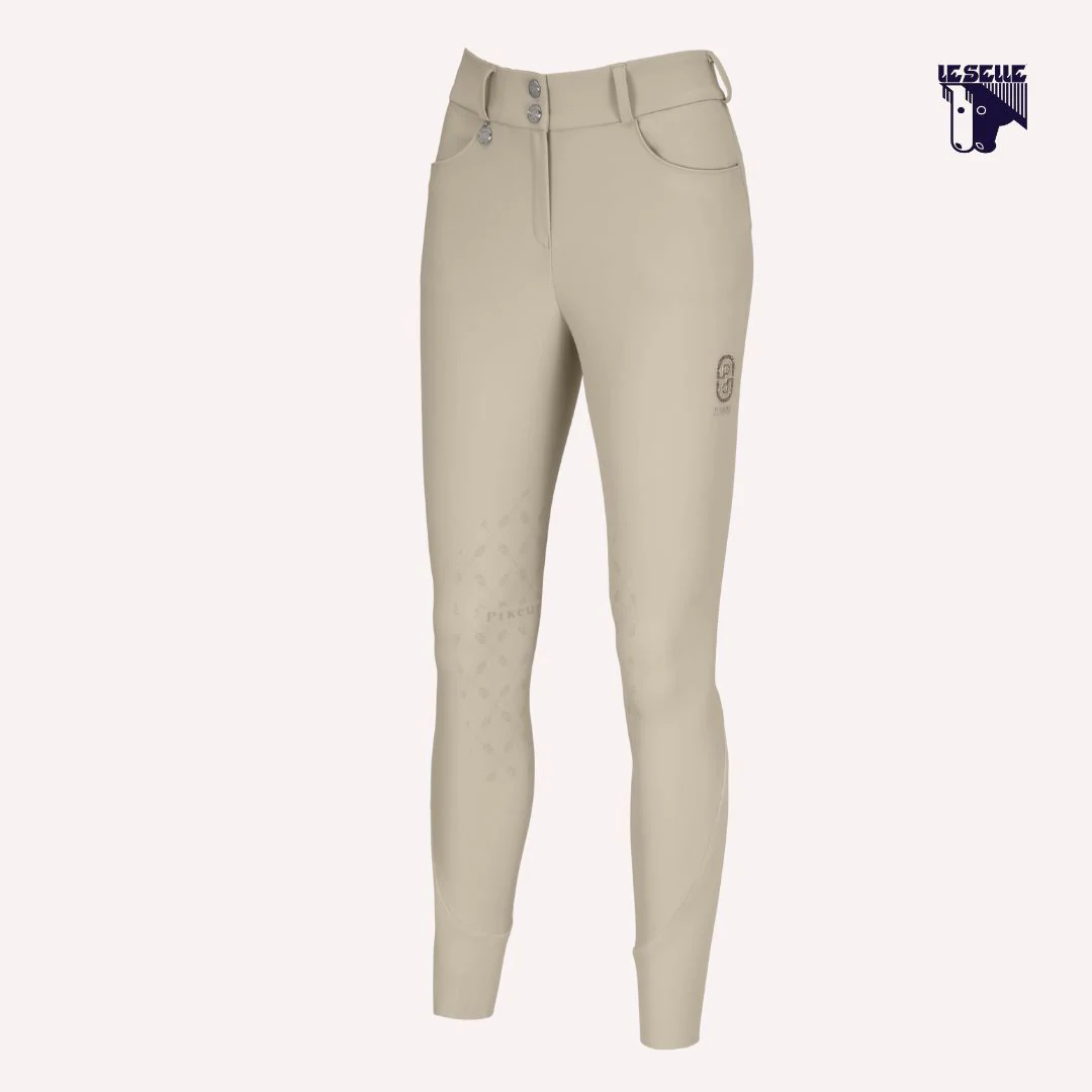 PANTALONE PIKEUR CEELINA FULL GRIP - BEIGE - immagine 2