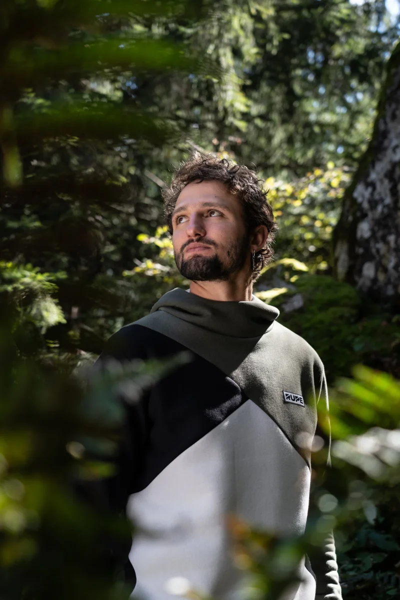 Felpa tre colori con Cappuccio - Unisex - Tuareg - immagine 4