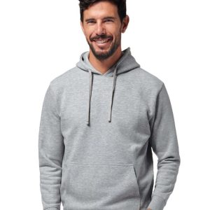 Felpa cotone con cappuccio grigia