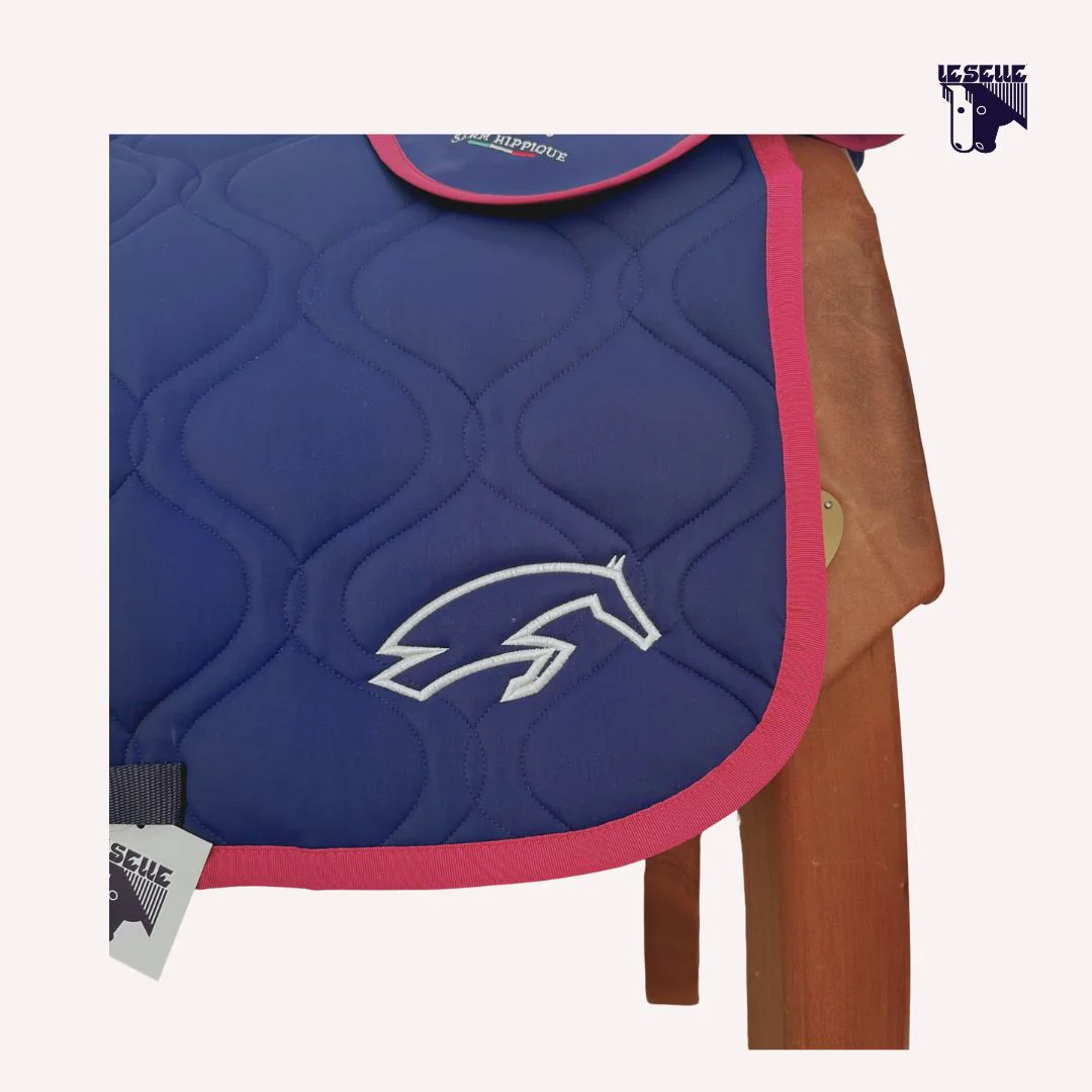 SOTTOSELLA E CUFFIETTA SARM HIPPIQUE - BLU E ROSA - immagine 6