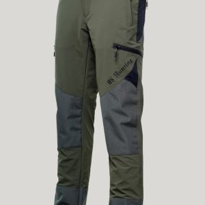Pantalone rip-stop elasticizzato e idrorepellente RS Hunting T108 verde/nero