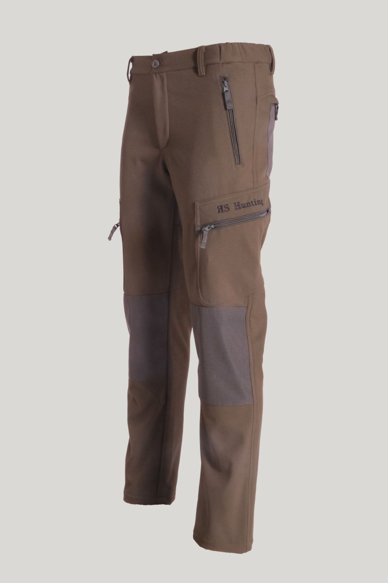 Pantalone softshell idrorepellente verde RS Hunting T94 - immagine 2