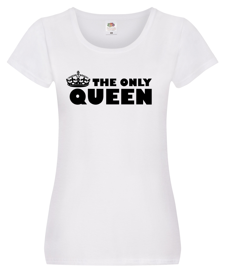 T-Shirt simpatica da donna “L’unica regina” - immagine 3