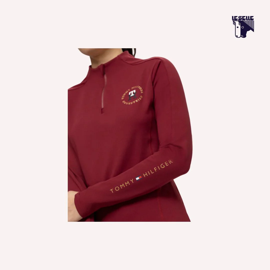 TRAINING TOP TOMMY HILFIGER MILO - BORDEAUX - immagine 6