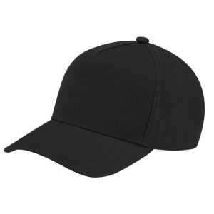 Cappellino nero con visiera