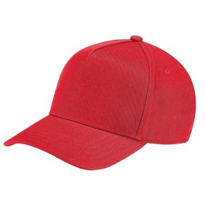 Cappellino rosso con visiera