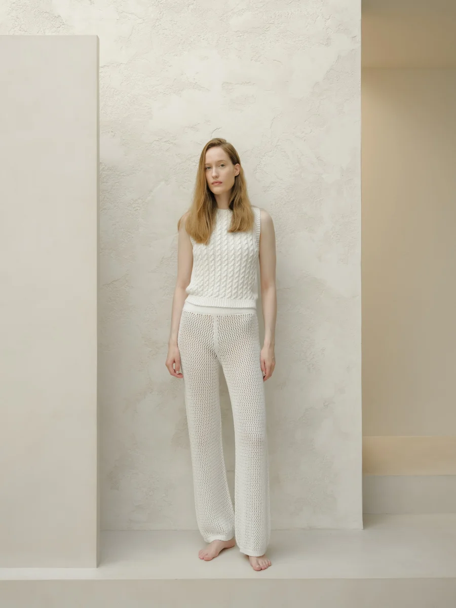 Fine Cotton Crochet Pants - immagine 9