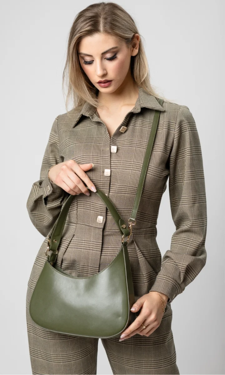 Tuta intera donna elegante in lana principe di galles - immagine 4