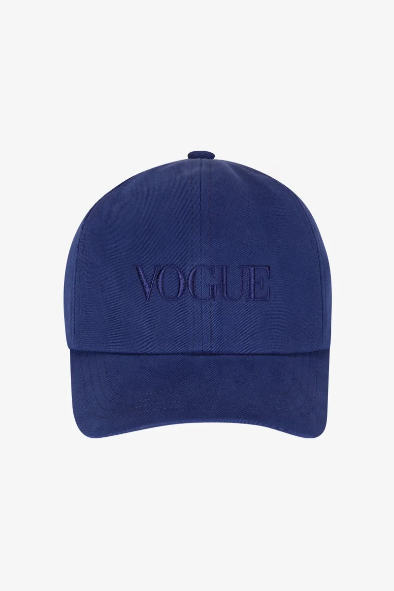 VOGUE Cap Dark Blue Embroidered Logo