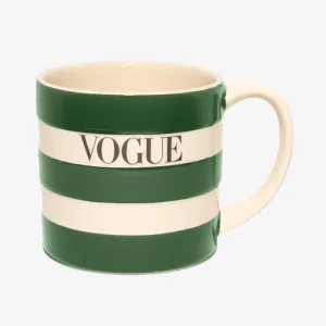 VOGUE Mug Striped Green