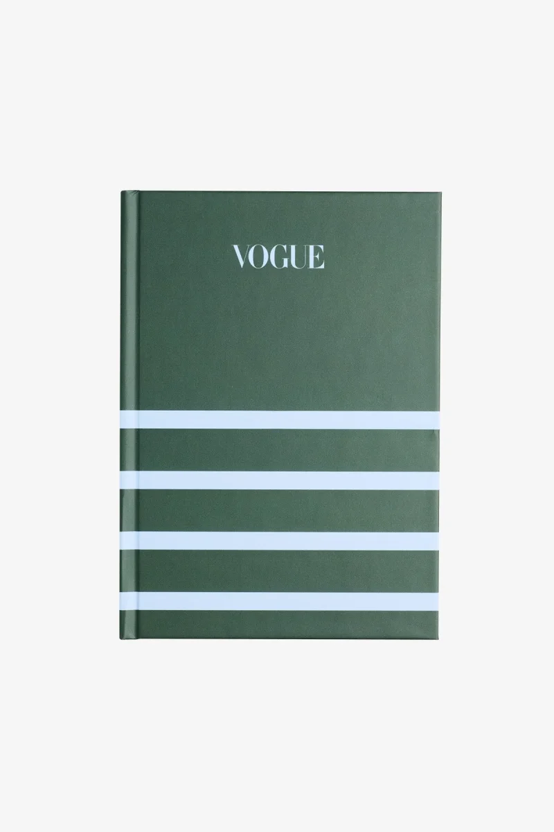VOGUE Notebook Striped Green Light Blue - immagine 2