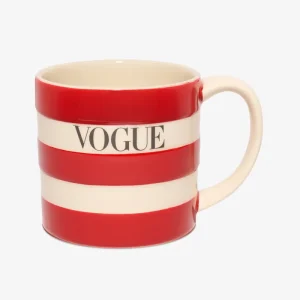 VOGUE Mug Striped Red
