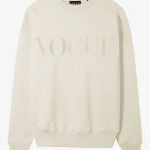 VOGUE Sweatshirt Pearl Embroidered Logo