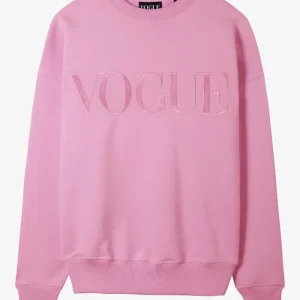 VOGUE Sweatshirt Pink Embroidered Logo