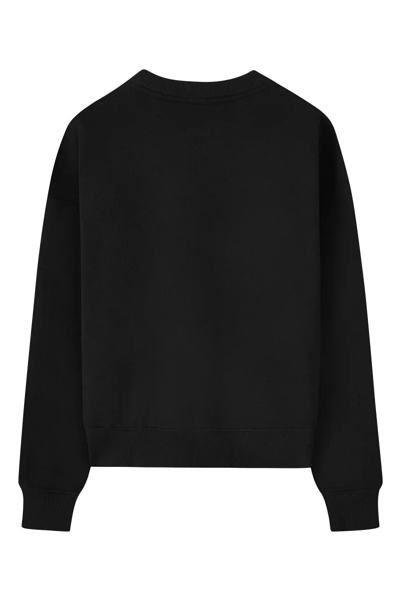 VOGUE Sweatshirt Black Embroidered Logo - immagine 7