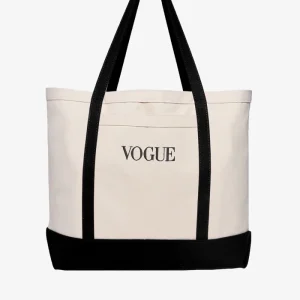 VOGUE Canvas Tote Black
