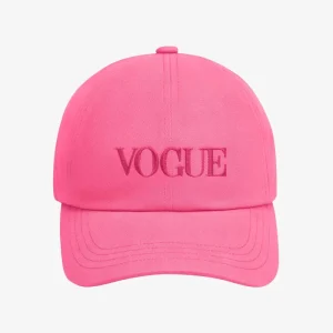 VOGUE Cap Pink Embroidered Logo