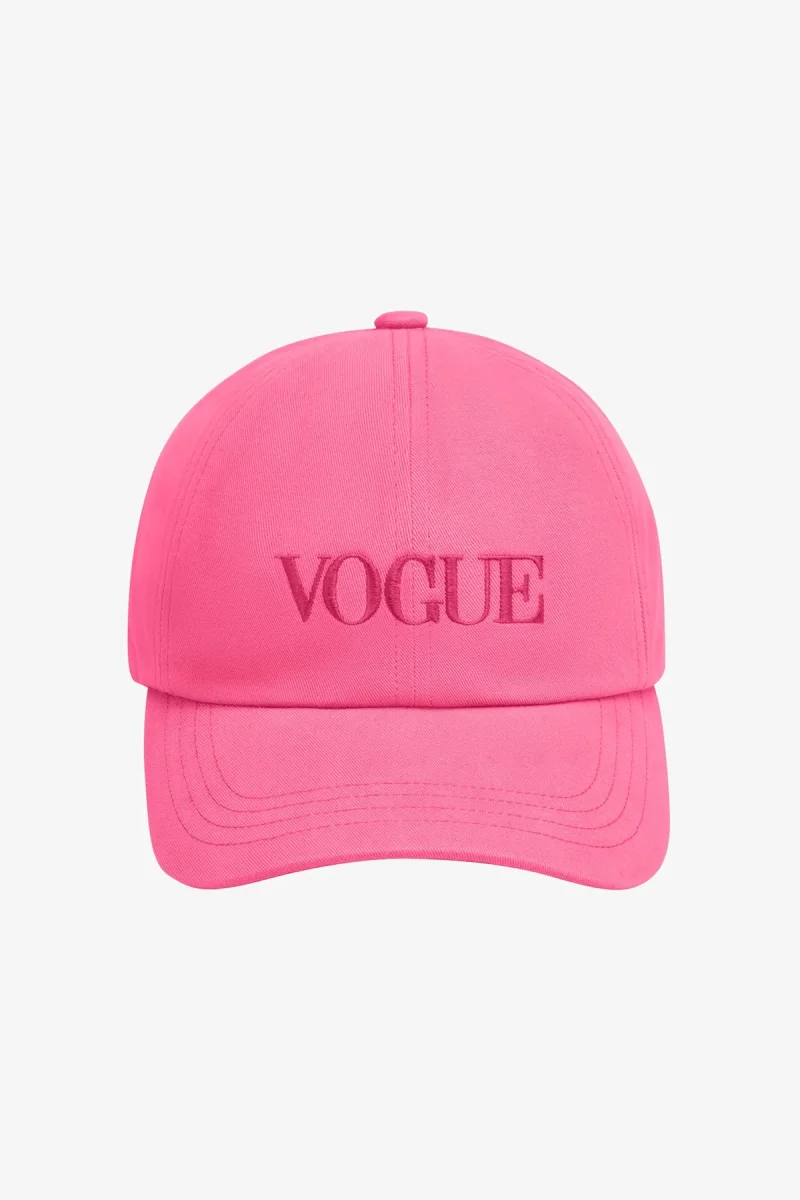 VOGUE Cap Pink Embroidered Logo - immagine 2
