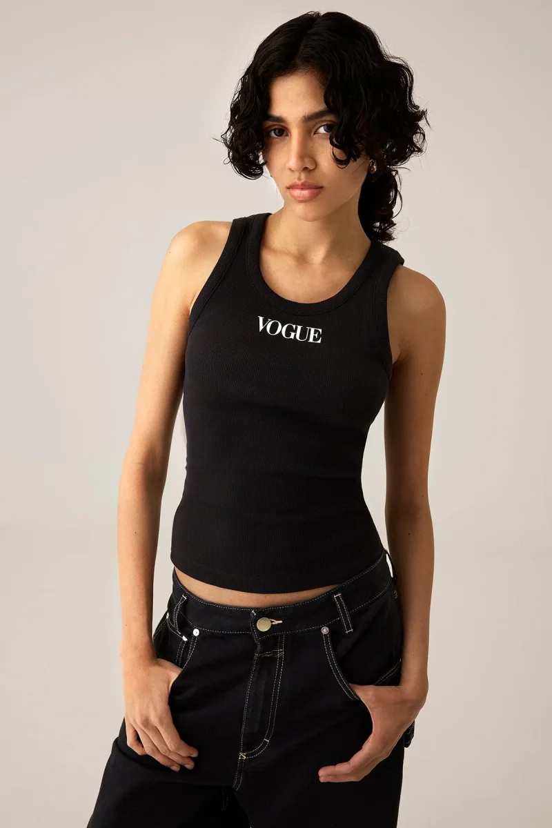 VOGUE Tank Top Black Logo - immagine 5