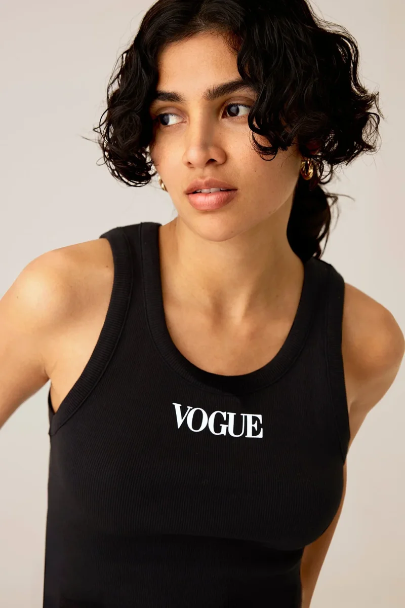VOGUE Tank Top Black Logo - immagine 4