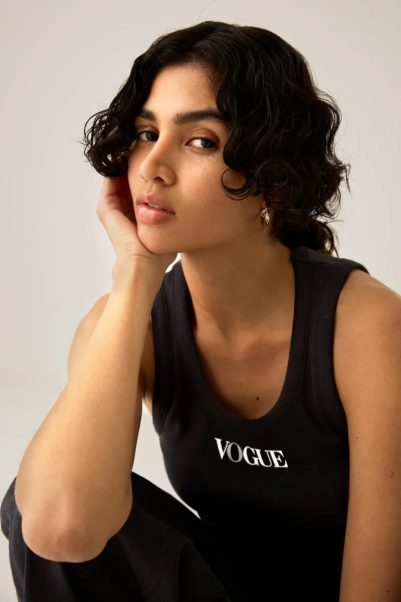 VOGUE Tank Top Black Logo - immagine 3