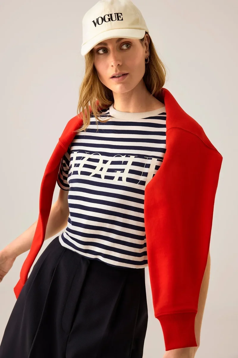 VOGUE T-Shirt Stripes | Navy - immagine 5