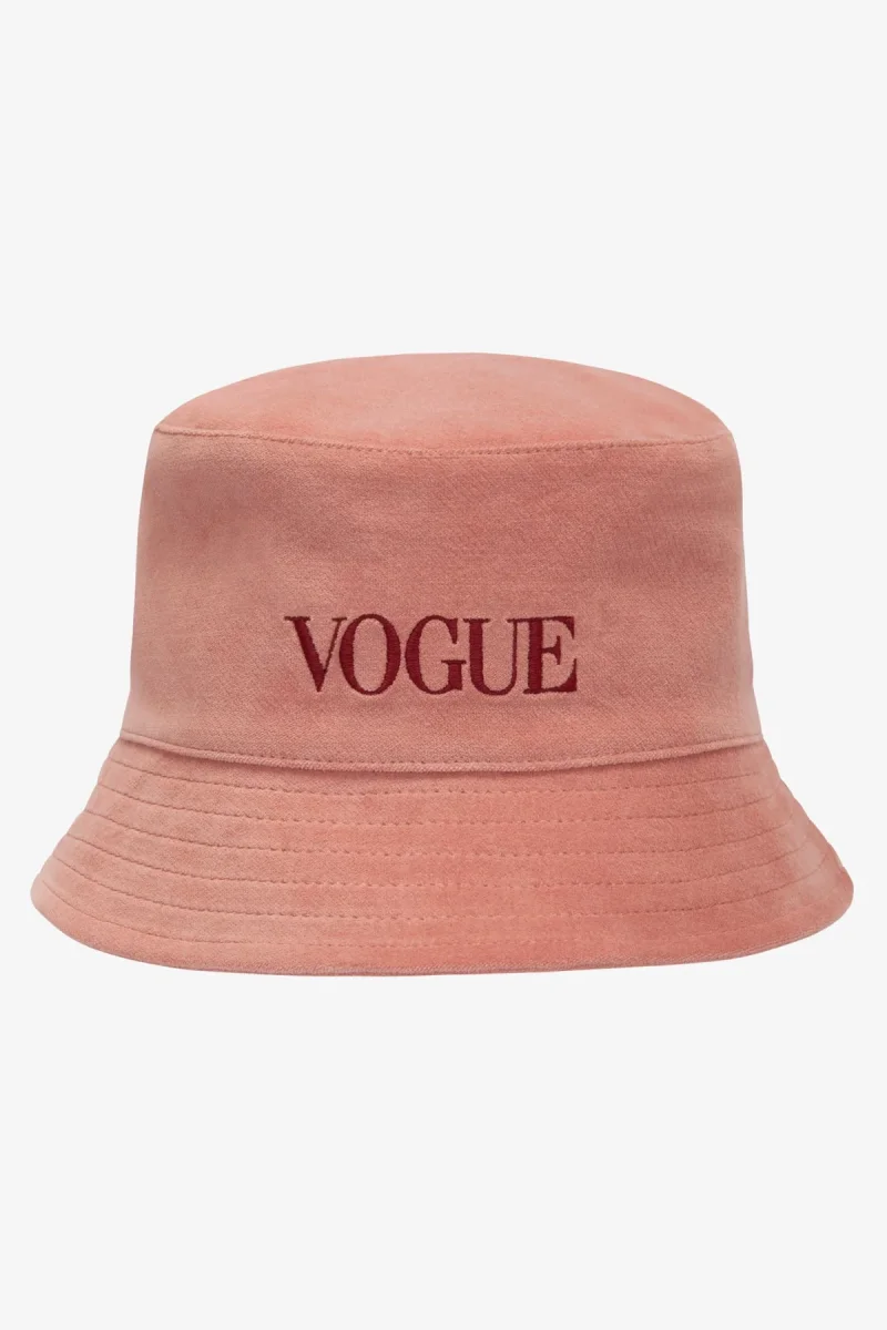 VOGUE Velvet Bucket Hat Ash Rose - immagine 2