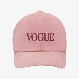 VOGUE Cap Ash Rose Embroidered Logo
