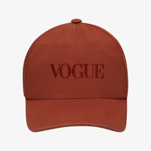 VOGUE Cap Rusty Red Logo Embroidered Logo