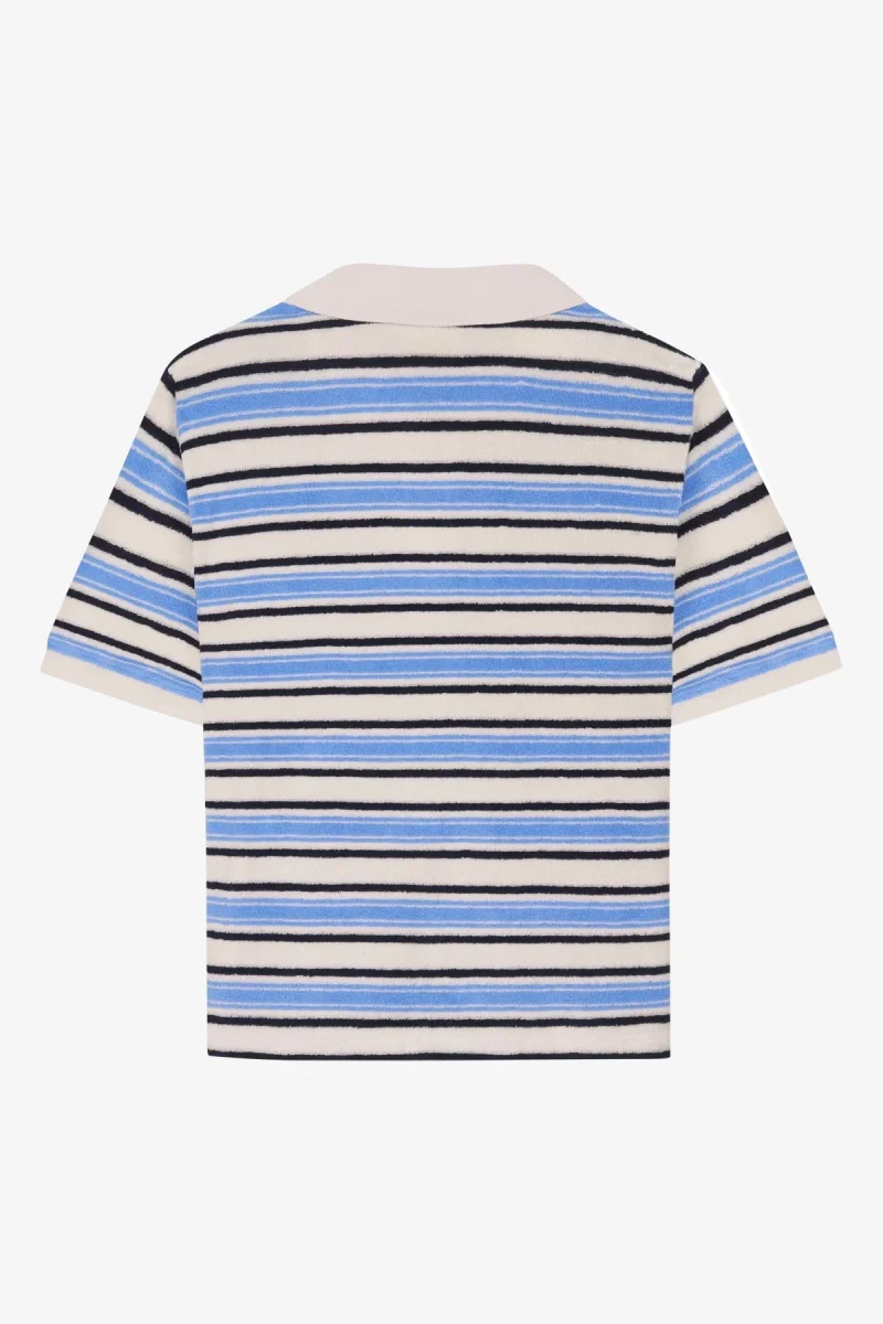 VOGUE Polo Shirt Striped Blue - immagine 6