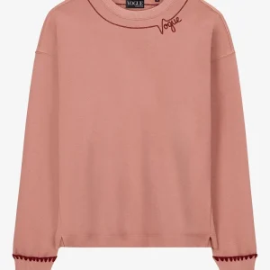 VOGUE Cropped Sweatshirt Ash Rose