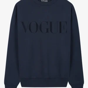 VOGUE Sweatshirt Navy Embroidered Logo