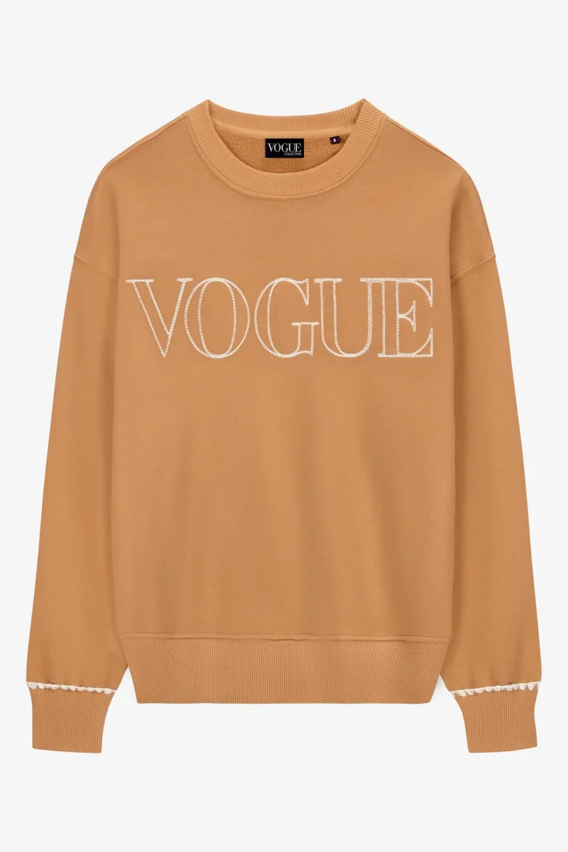 VOGUE Sweatshirt Camel - immagine 2