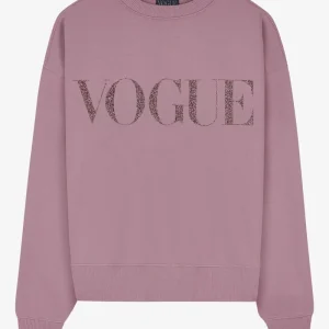 VOGUE Sweatshirt | Mauve Sparkling